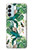 S3697 Oiseaux de la vie des feuilles Etui Coque Housse pour Samsung Galaxy M14