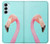 S3708 Flamant rose Etui Coque Housse pour Samsung Galaxy M14