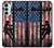 S3803 Électricien monteur de lignes drapeau américain Etui Coque Housse pour Samsung Galaxy M14