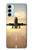 S3837 Avion Décollage Sunrise Etui Coque Housse pour Samsung Galaxy M14
