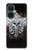 S1434 Crâne Tatouage Motard Aile Etui Coque Housse pour OnePlus Nord CE 3 Lite, Nord N30 5G