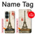 S2108 Tour Eiffel de Paris Carte postale Etui Coque Housse pour OnePlus Nord CE 3 Lite, Nord N30 5G