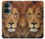 S2870 Lion Roi des Bêtes Etui Coque Housse pour OnePlus Nord CE 3 Lite, Nord N30 5G