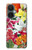 S3205 Fleurs Art Retro Etui Coque Housse pour OnePlus Nord CE 3 Lite, Nord N30 5G