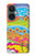 S3407 hippie Art Etui Coque Housse pour OnePlus Nord CE 3 Lite, Nord N30 5G