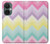 S3514 Arc en ciel Zigzag Etui Coque Housse pour OnePlus Nord CE 3 Lite, Nord N30 5G