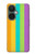 S3678 Vertical arc-en-ciel coloré Etui Coque Housse pour OnePlus Nord CE 3 Lite, Nord N30 5G