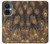 S3691 Plume de paon d'or Etui Coque Housse pour OnePlus Nord CE 3 Lite, Nord N30 5G