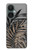 S3692 Feuilles de palmier gris noir Etui Coque Housse pour OnePlus Nord CE 3 Lite, Nord N30 5G