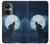 S3693 Pleine lune du loup blanc sinistre Etui Coque Housse pour OnePlus Nord CE 3 Lite, Nord N30 5G