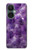 S3713 Graphique violet améthyste à quartz imprimé Etui Coque Housse pour OnePlus Nord CE 3 Lite, Nord N30 5G