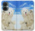 S3794 Ours polaire arctique amoureux de la peinture de phoque Etui Coque Housse pour OnePlus Nord CE 3 Lite, Nord N30 5G