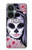 S3821 Sugar Skull Steampunk Fille Gothique Etui Coque Housse pour OnePlus Nord CE 3 Lite, Nord N30 5G