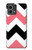 S1849 Rose Noir Chevron Zigzag Etui Coque Housse pour Motorola Moto G Stylus 5G (2023)