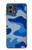 S2958 Armée Bleu Camo Camouflage Etui Coque Housse pour Motorola Moto G Stylus 5G (2023)