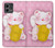 S3025 Rose Maneki Neko chat chanceux Etui Coque Housse pour Motorola Moto G Stylus 5G (2023)
