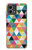S3049 Triangles Couleurs vibrantes Etui Coque Housse pour Motorola Moto G Stylus 5G (2023)