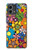 S3281 Motif coloré Hippie Fleurs Etui Coque Housse pour Motorola Moto G Stylus 5G (2023)