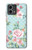 S3494 Rose à pois millésimé Etui Coque Housse pour Motorola Moto G Stylus 5G (2023)