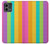 S3678 Vertical arc-en-ciel coloré Etui Coque Housse pour Motorola Moto G Stylus 5G (2023)