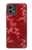 S3817 Motif de fleurs de cerisier floral rouge Etui Coque Housse pour Motorola Moto G Stylus 5G (2023)