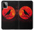 S3328 Corbeau Rouge Lune Etui Coque Housse pour Motorola Moto G Power (2023) 5G