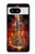 S0864 Violon feu Etui Coque Housse pour Google Pixel 8
