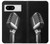 S1672 Rétro Musique Jazz Microphone Etui Coque Housse pour Google Pixel 8