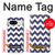 S2345 Marine Bleu Shavron Zig zag Etui Coque Housse pour Google Pixel 8