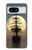 S2897 Pirate Ship Lune Nuit Etui Coque Housse pour Google Pixel 8