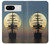 S2897 Pirate Ship Lune Nuit Etui Coque Housse pour Google Pixel 8
