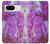 S2907 Violet Turquoise Pierre Etui Coque Housse pour Google Pixel 8