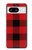 S2931 Rouge Buffle motif de vérification Etui Coque Housse pour Google Pixel 8
