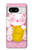 S3025 Rose Maneki Neko chat chanceux Etui Coque Housse pour Google Pixel 8