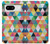 S3049 Triangles Couleurs vibrantes Etui Coque Housse pour Google Pixel 8