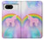 S3070 Arc en ciel pastel ciel Licorne Etui Coque Housse pour Google Pixel 8