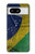 S3297 Brésil Drapeau graphique Football Millésime Etui Coque Housse pour Google Pixel 8