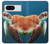 S3497 Vert tortue de mer Etui Coque Housse pour Google Pixel 8