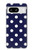 S3533 Bleu à pois Etui Coque Housse pour Google Pixel 8