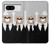 S3557 Ours en Costume Noir Etui Coque Housse pour Google Pixel 8