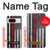 S3687 Drapeau américain de pompier mince ligne rouge Etui Coque Housse pour Google Pixel 8