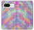 S3706 Arc-en-ciel pastel Galaxy Pink Sky Etui Coque Housse pour Google Pixel 8