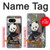 S3793 Peinture de neige mignon bébé panda Etui Coque Housse pour Google Pixel 8