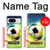 S3844 Ballon de football de football rougeoyant Etui Coque Housse pour Google Pixel 8