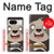 S3855 Dessin animé visage paresseux Etui Coque Housse pour Google Pixel 8