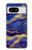 S3906 Marbre violet bleu marine Etui Coque Housse pour Google Pixel 8