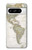 S0604 Carte du monde Etui Coque Housse pour Google Pixel 8 pro