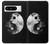 S1372 Lune Yin-Yang Etui Coque Housse pour Google Pixel 8 pro