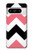 S1849 Rose Noir Chevron Zigzag Etui Coque Housse pour Google Pixel 8 pro
