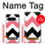 S1849 Rose Noir Chevron Zigzag Etui Coque Housse pour Google Pixel 8 pro